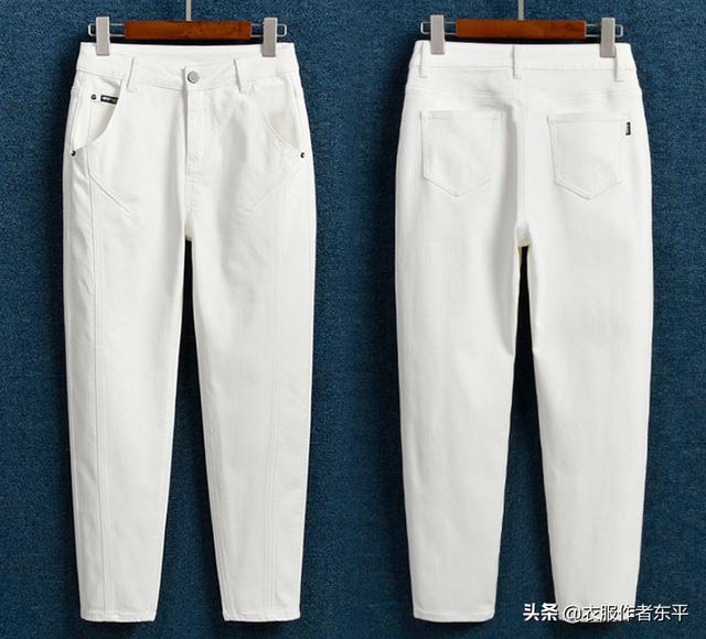 牛仔直筒連體褲裁剪圖（舒服的牛仔小白褲）