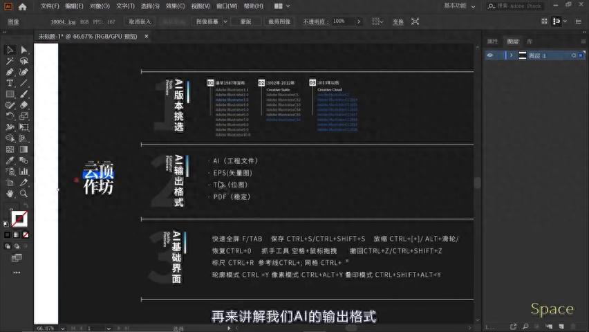 ai教程，ai軟件的輸出格式基礎知識#ai工具